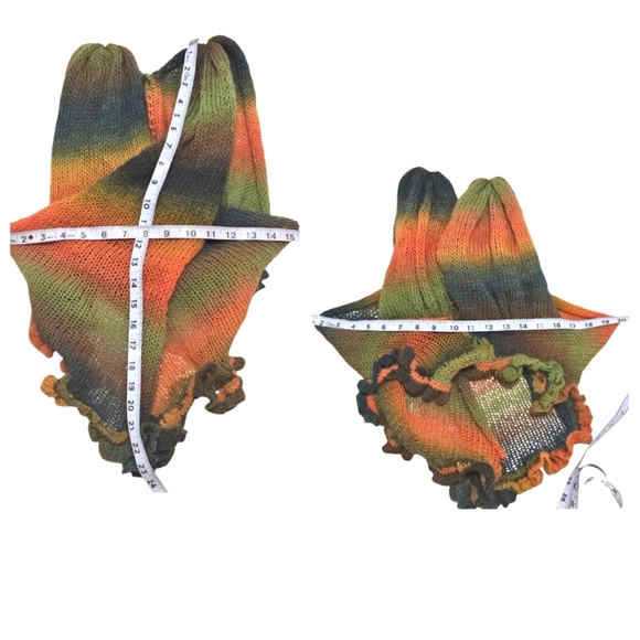 Handmade Crochet Multiway Top Boho Festival Wrap Upcycled Halter Crop Blouse - Picture 17 of 17